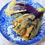 茄子のハムはさみ揚げ(天ぷら)